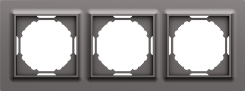 Рамка 3-я, Wave матовый титан, серия A07