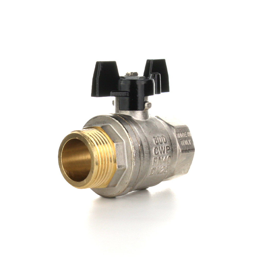 Полнопроходной шаровой кран STRONG, 1/2" НВ, ручка бабочка