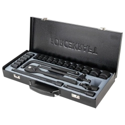 Набор инструментов 24пр. 1/2''(6гр.)(8-32мм) FORCEKRAFT FK-4245B-5MPB