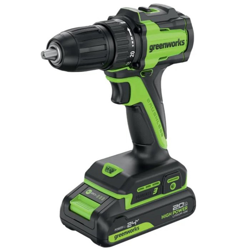 Дрель-шуруповерт Greenworks DD345 (3708307)
