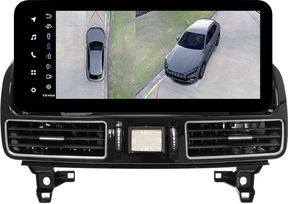 Магнитола Mercedes-Benz GLE W166, GLS X166 2015-2019 NTG 5.0/5.1 - Teyes LUX ONE 360 монитор 12.3" 2K QLED на Android 10, 6/128Гб, CarPlay, 4G SIM-слот, 4 камеры в комплекте