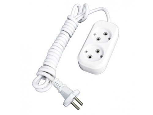 Удлинитель 2 гнезда с/з 2м (50шт/кор)