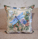 Декоративный гобеленовый чехол Стрекоза47х47