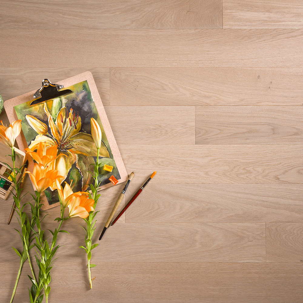 Инженерный паркет Coswick Дуб Титановый Буфф (Titanium Buff) Шелковое масло ультраматовое