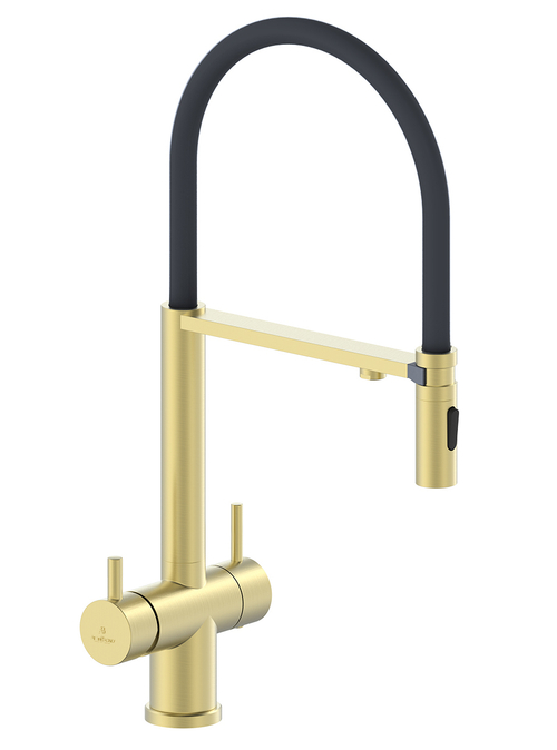 Смеситель для кухни с гибким изливом AltroBagno Flusso 050202 BG