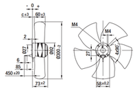 Вентилятор осевой A2E300-AC47-01