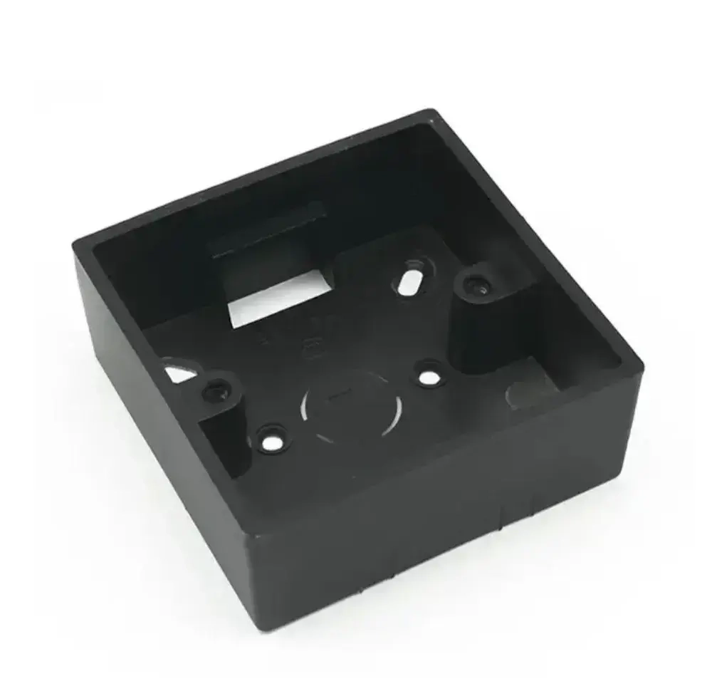 Монтажная коробка наружная для терморегулятора чёрная.