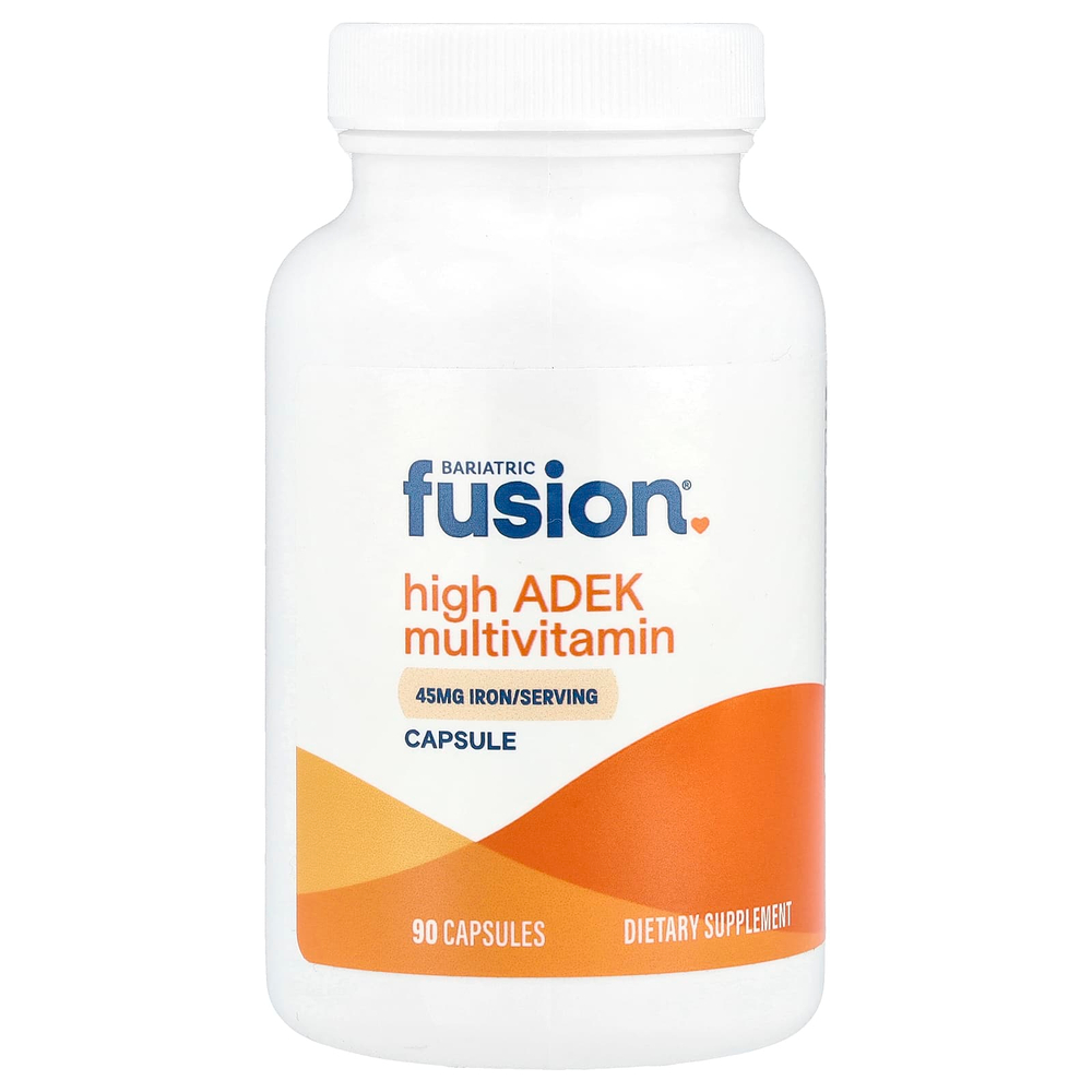 Bariatric Fusion, Мультивитамины с высоким содержанием ADEK, 90 капсул