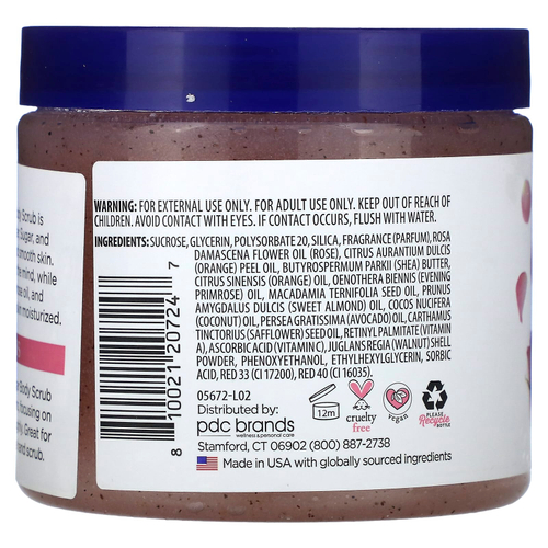 Dr. Teal's, сахарный скраб с маслом ши, эфирное масло розы, 538 г (19 унций)