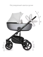 Коляска  OZON Shine (3 в 1) (RIKO BASIC) 03 серый
