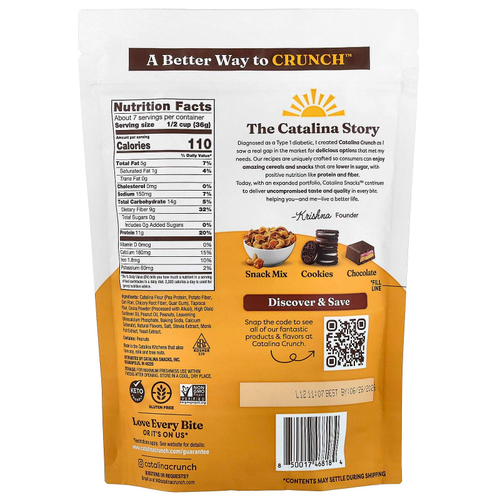 Catalina Crunch, Keto Friendly Cereal, шоколад и арахисовая паста, 255 г (9 унций)