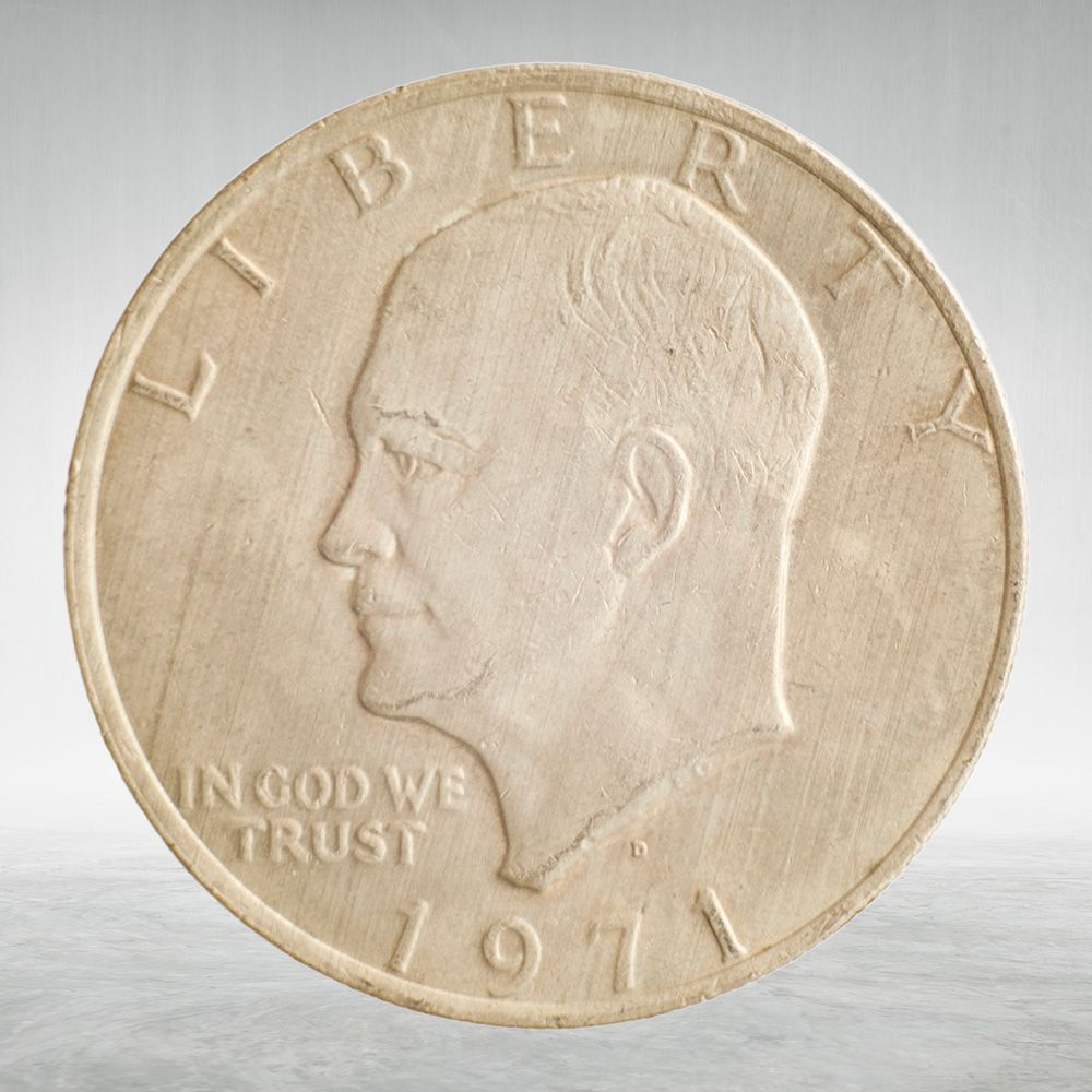 USA, 1 Dollar, 1971 - Eisenhower Dollar (D), VF