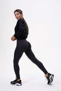 Nebbia Leggings High Waist & Lifting Effect Bubble Butt 587 Preto