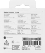 Смарт-часы Xiaomi Redmi Watch 5 Lite,  1.96",  черный