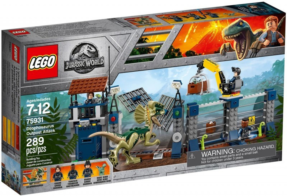 LEGO Jurassic World: Нападение Дилофозавра на сторожевой пост 75931 — Dilophosaurus Outpost Attack — Лего Мир Юрского периода