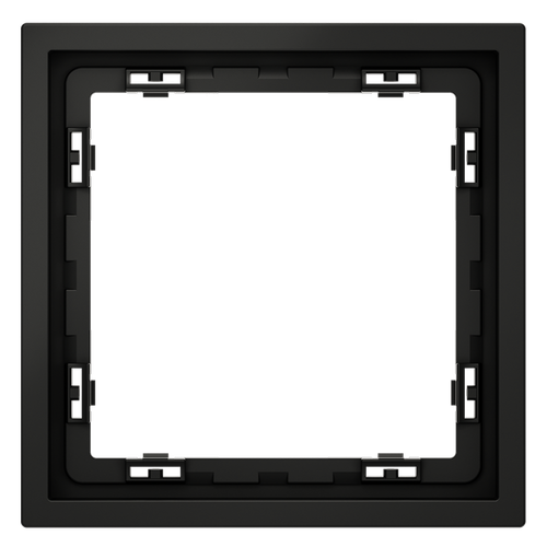 Рамка пластиковая VOLTUM S70 на 1 пост, (черный матовый)