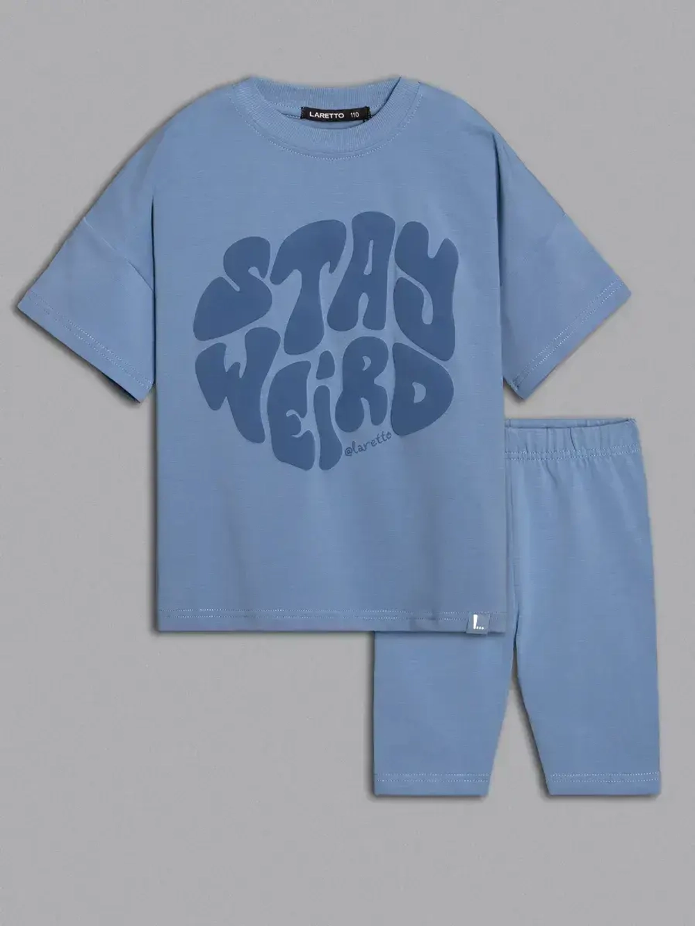 Летний костюм для девочки с велосипедками