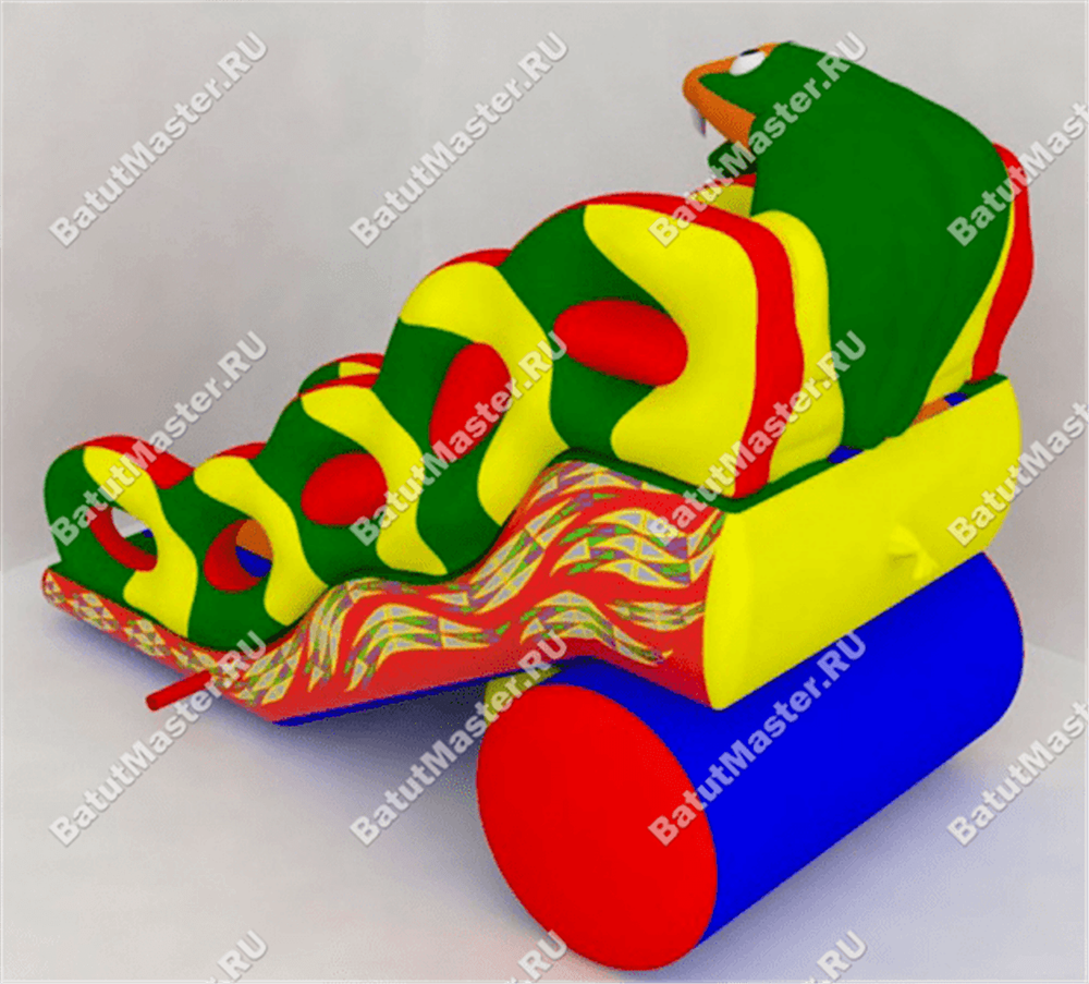 Надувной батут-горка "Кобра"