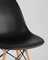 Eames Style DSW черный пластик, стальной каркас, натуральный массив бука
