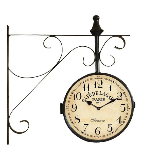 Часы настенные Cafe de la Gare, 39х41х8см, металл,стекло