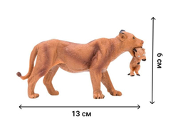 Набор фигурок дикие животные Семья львов 6 предметов