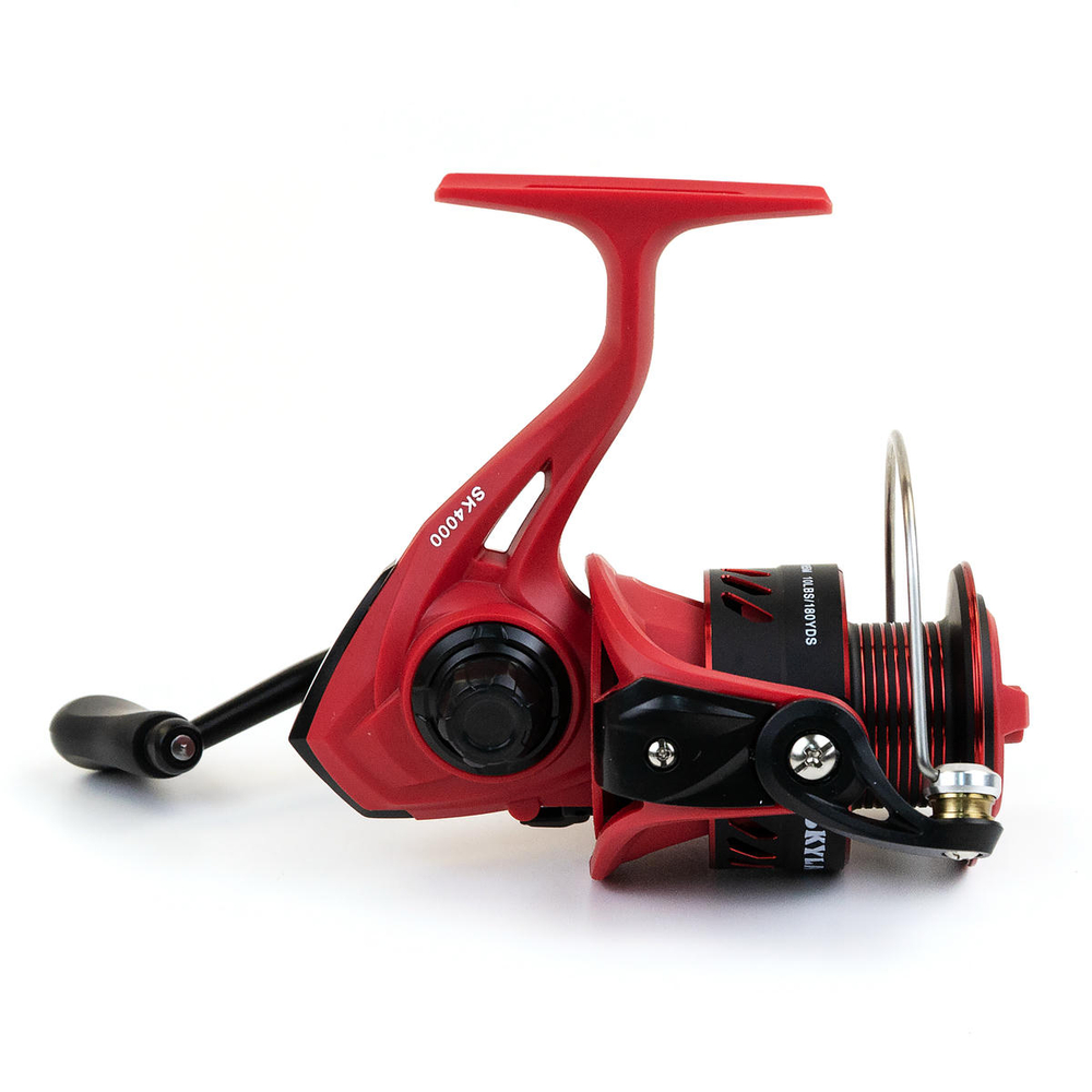 Безынерционная катушка 4000 Kaida SKYLARK (3+1BB, мет. шпуля), Красный