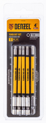 Бита T20x100 мм, 5 шт.// Denzel