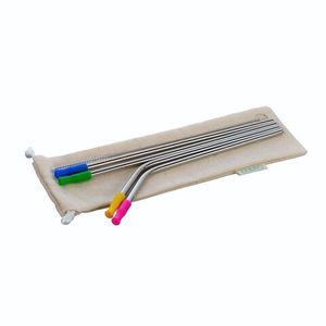 Набор металлических трубочек ZEERO 4+1 с наконечниками в чехле