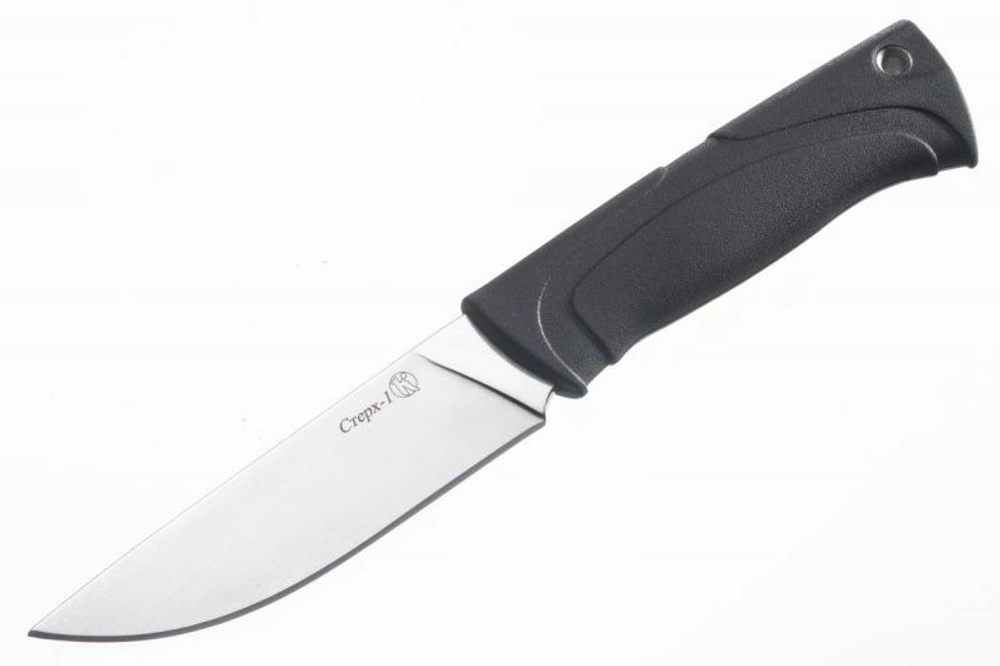 Нож "Стерх-1" полированный, черный