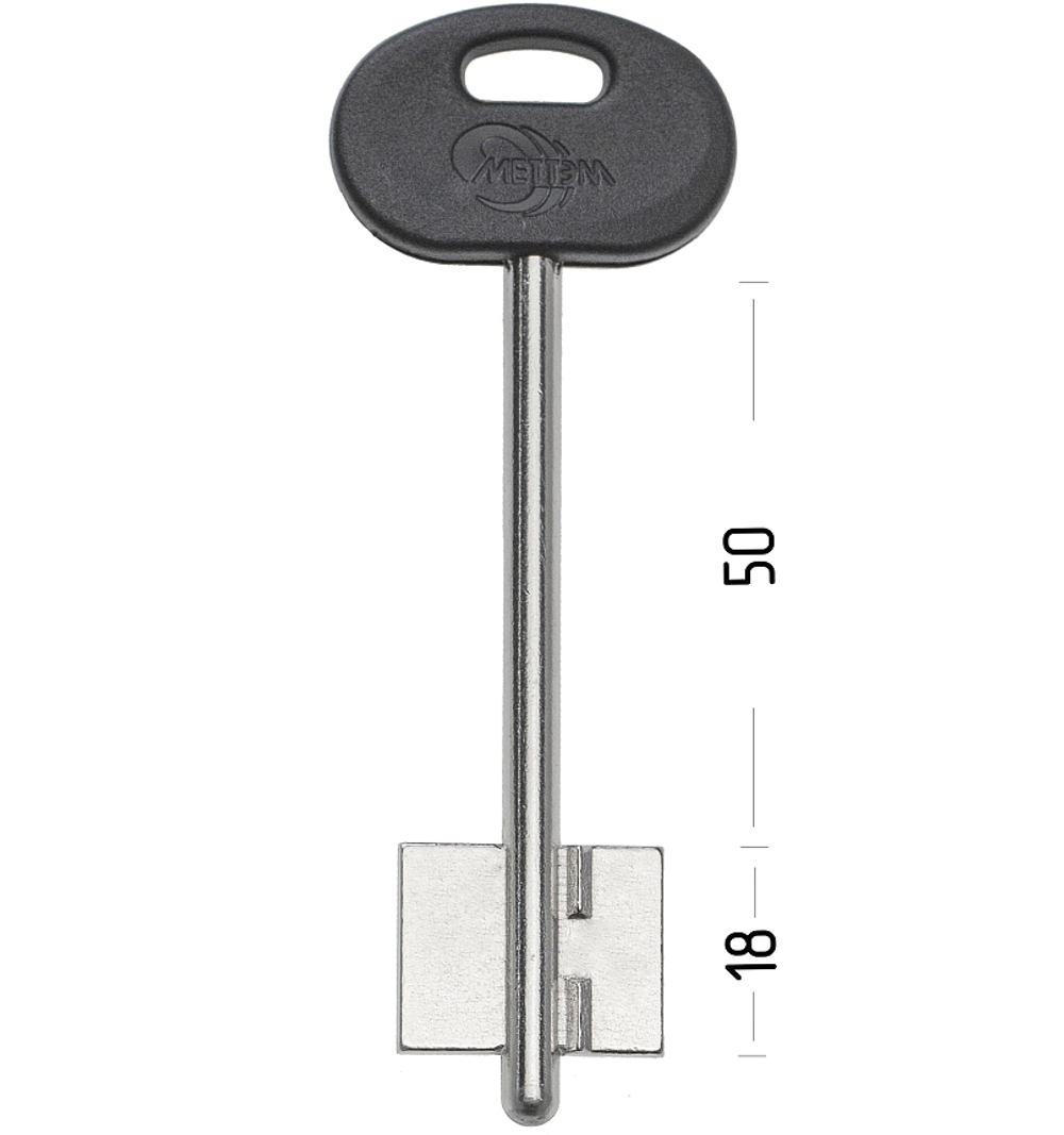 Заготовка сувальдного ключа 10877 МЕТТЭМ MET3DP