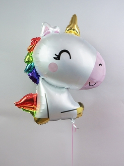 AN Шар фигура "Единорог малыш сатин" 27"/68 см х 29"/73 см (БГ-30)