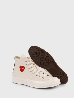 Кеды Converse x Comme des Garcons Play Chuck 70 CDG Hi Off-white