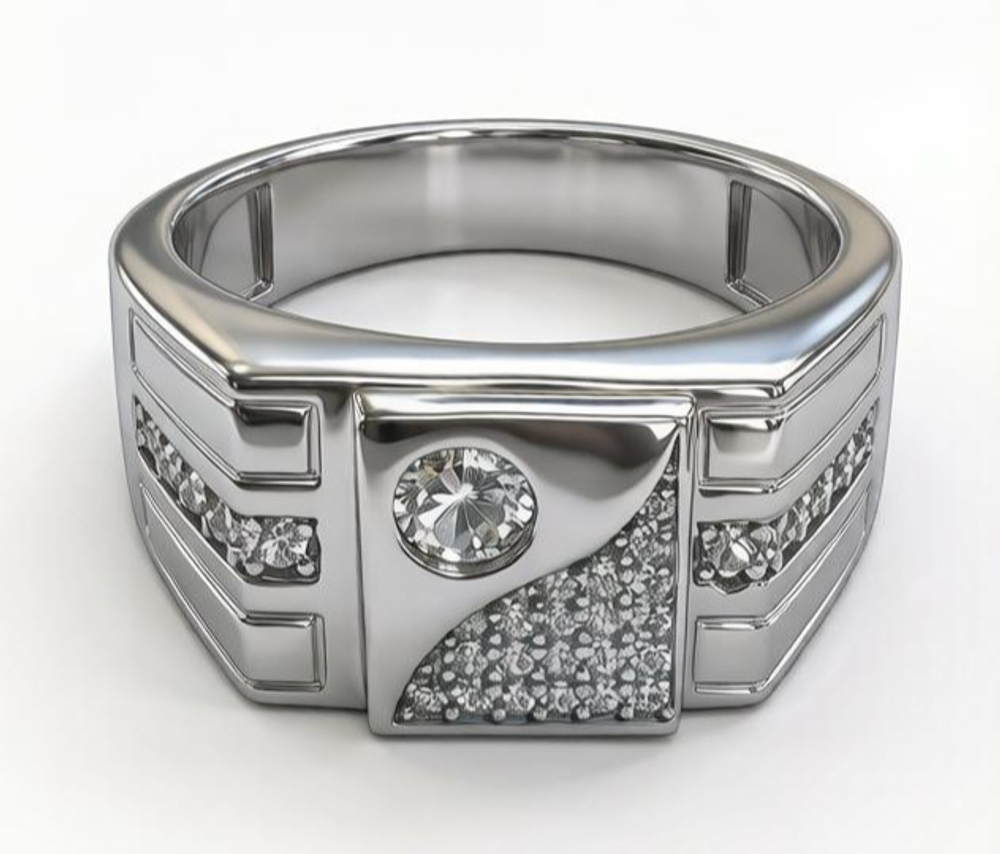 Ювелирное кольцо из серебра 925 пробы