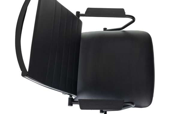 Кресло руководителя Бюрократ CH BALANCE черный экокожа крестов. металл черный