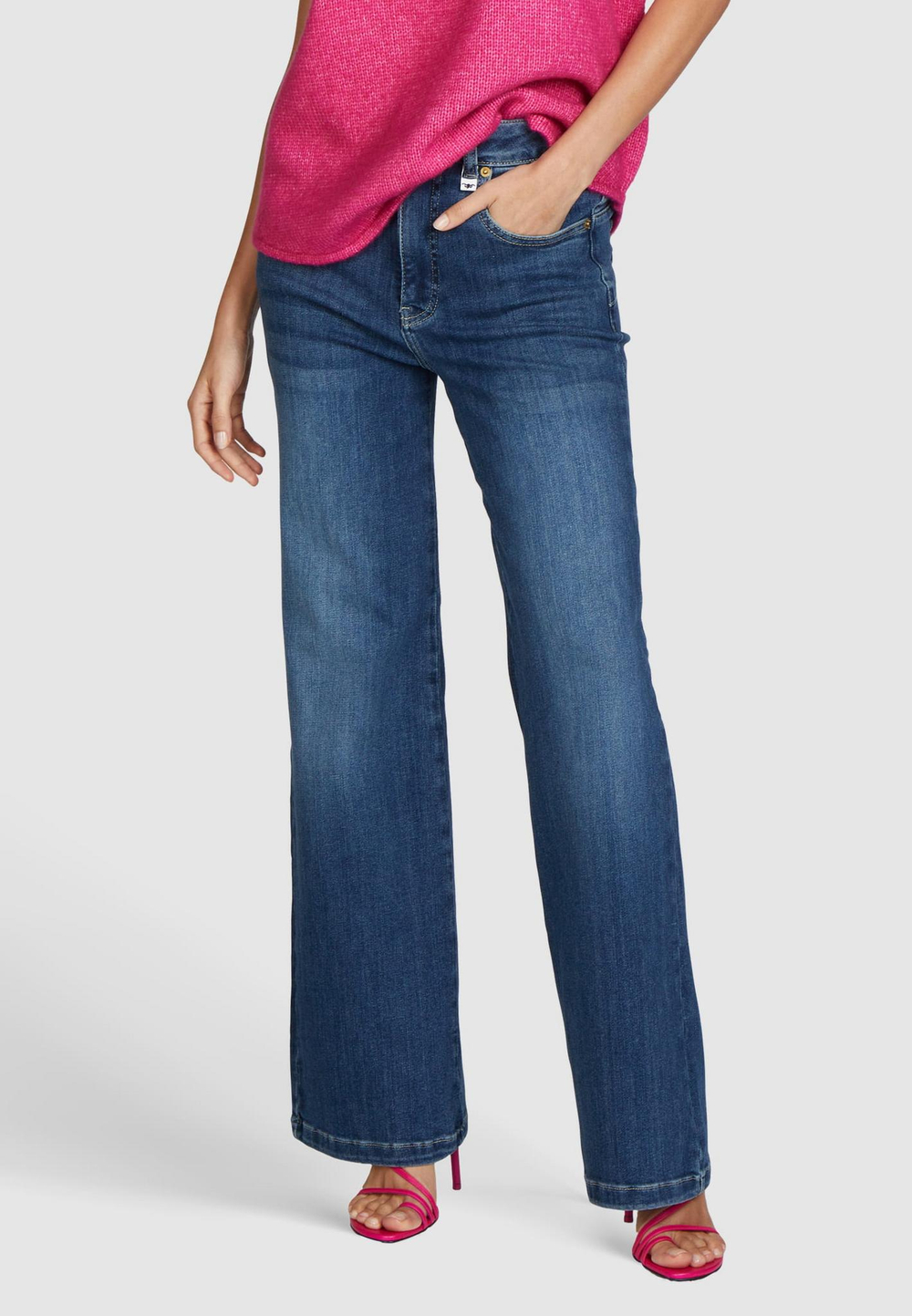 Джинсы Marc Aurel 93211 синие-голубой клеш