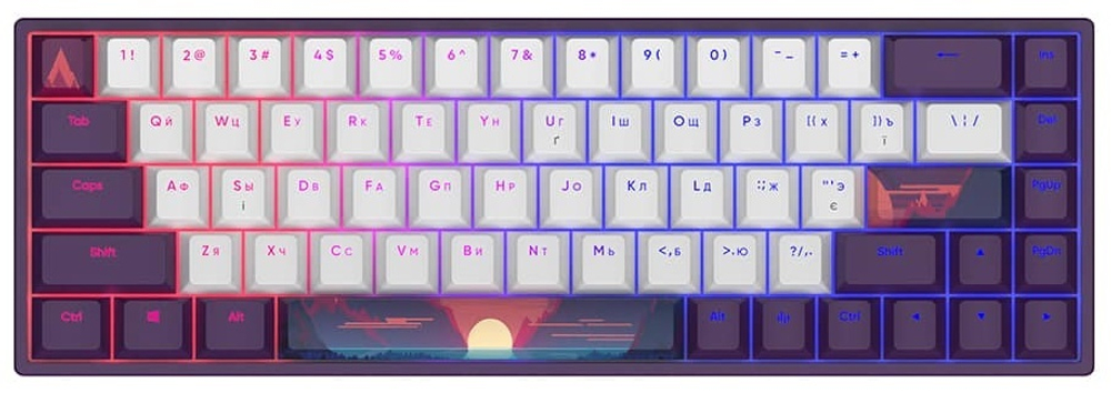 Клавиатура DARK PROJECT DPP 68 Sunrise фиолетовый
