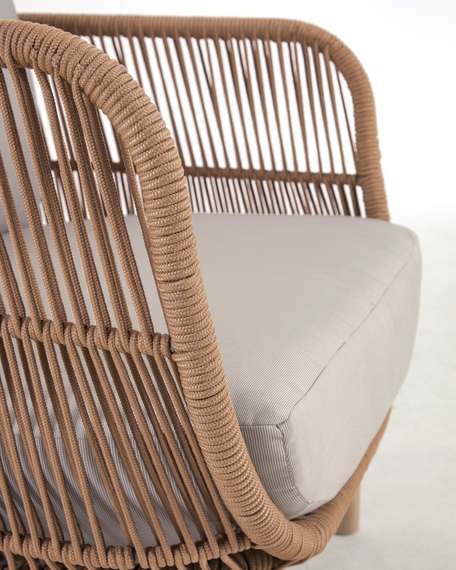 Уличное кресло Catalina, бежевый корд, массив акации