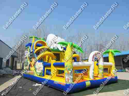 Коммерческий надувной батут "Африканский слоник"