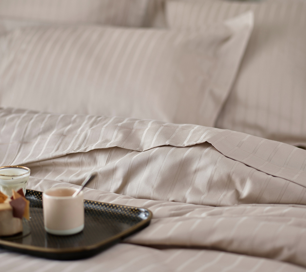 Постельное белье семейное Blanc des Vosges Divine Chanvre