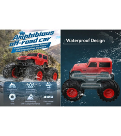 Радиоуправляемая машина-амфибия Double Eagle Jeep Wrangler Bigfoot 1/18 4WD 2.4G RTR
