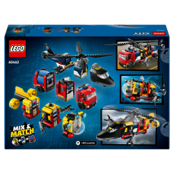 LEGO City - Набор с вертолетом, пожарной машиной и подводной лодкой 60462