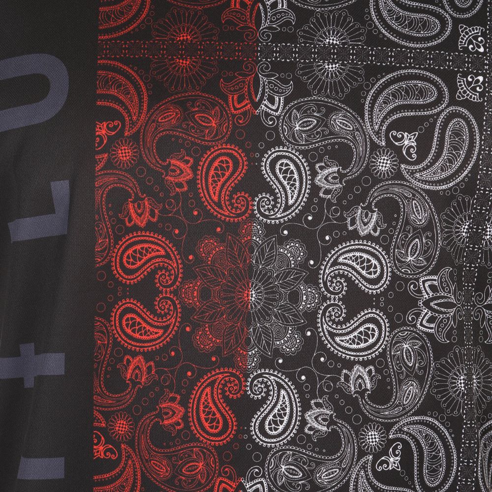 Мужская футболка черная с узором Sesmik by Vlad Sedov VS001/VS0018