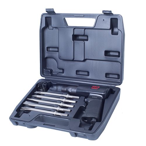 MIGHTY SEVEN (SC-0617C) Пневмозубило 10 мм, 3200 уд/мин, с набором насадок, 7 предметов