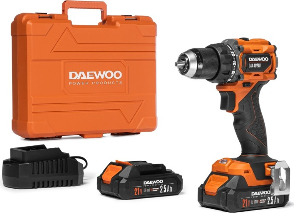 Дрель-шуруповерт аккумуляторная DAEWOO DAA 4021Li SET