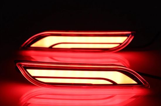 Светодиодные КАТАФОТЫ в задний бампер Тойота Камри 70 V10 type