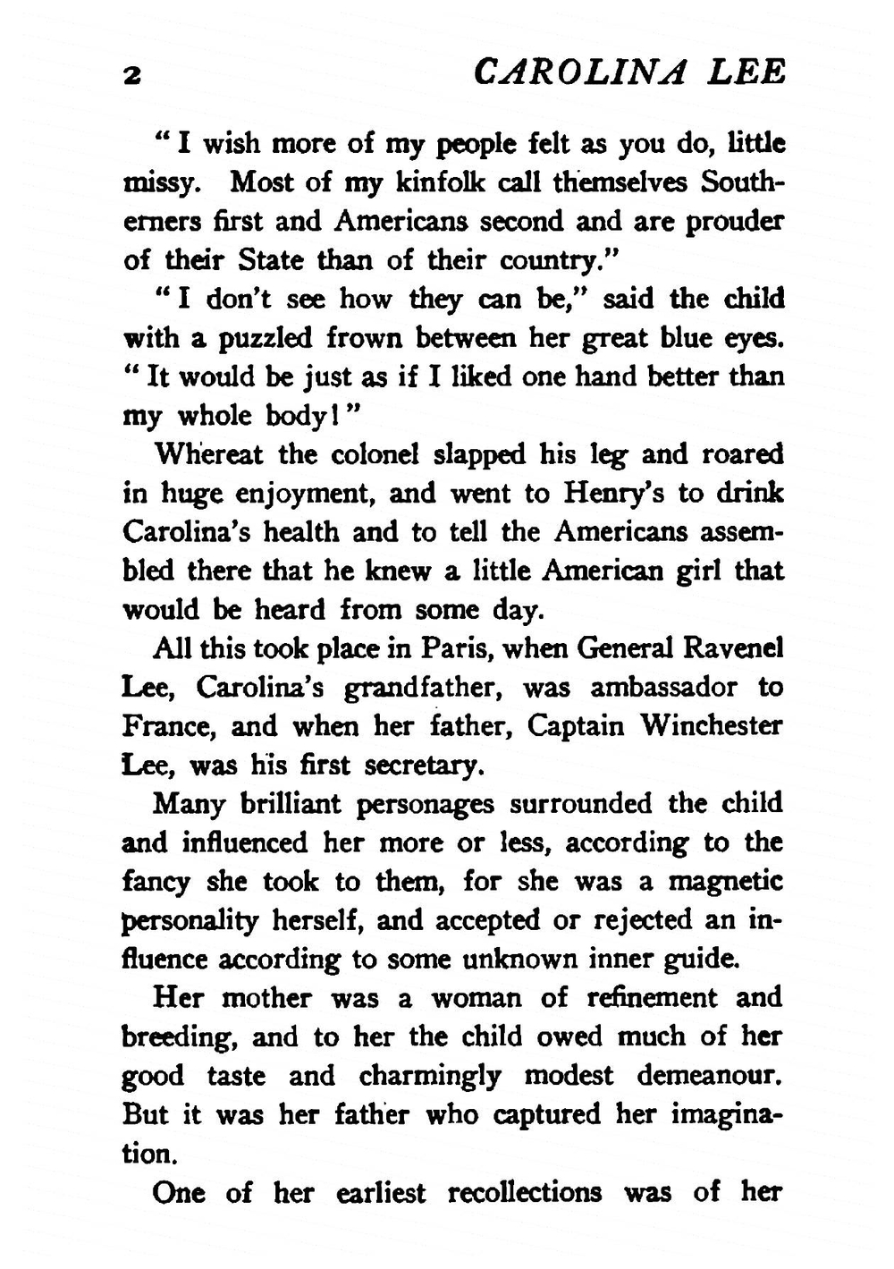 Carolina Lee | Lilian Bell