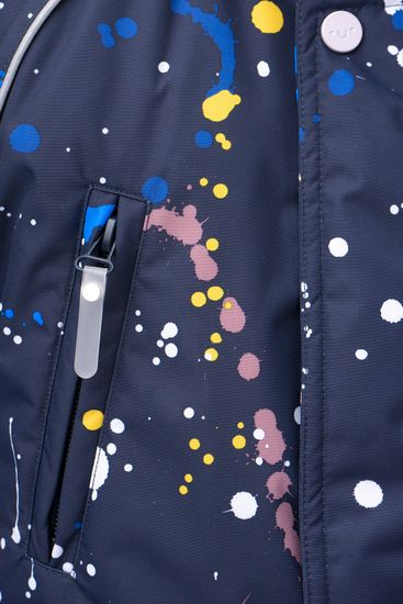 Комбинезон демисезонный "Космические брызги" темно-синий