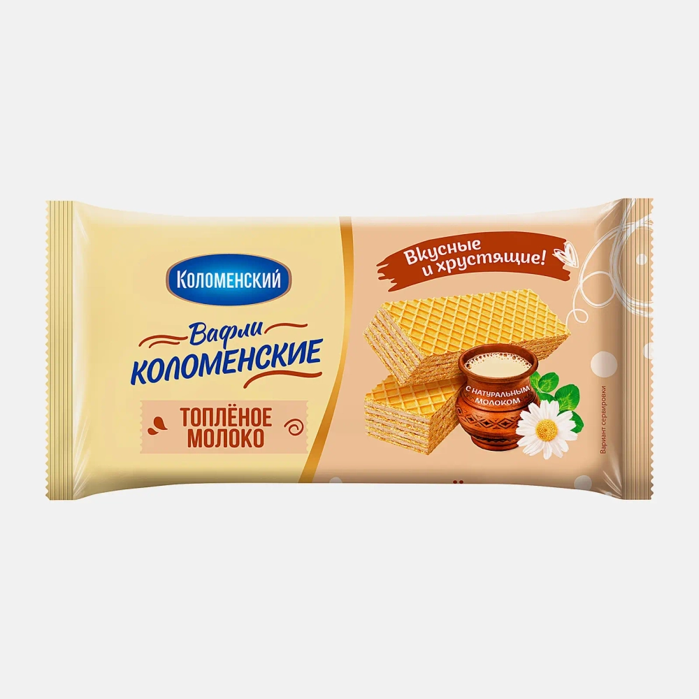 Вафли Коломенские топленое молоко 200г