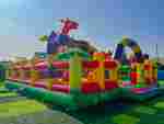 Большая надувная горка «Три дракона» 10,5*8,5*7 м