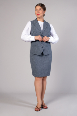 Жилет женский 4072зп, графит #38Гра064072зп